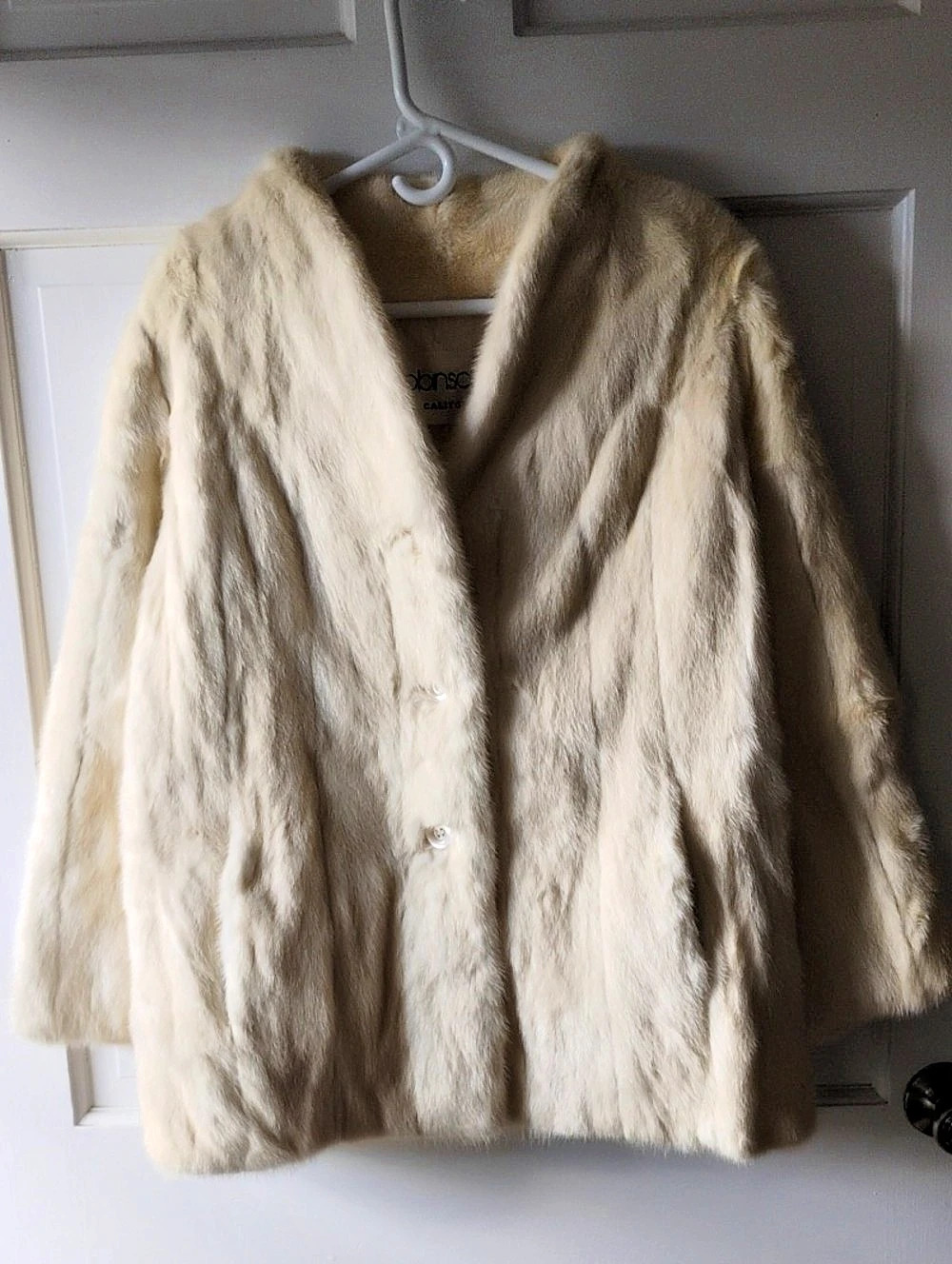 Robinson's California Cream Vintage Fur Coat Like New